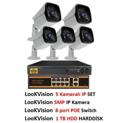 LOOKVİSİON-LKV-3005 5 MP IP -BULLET SET